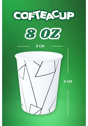 Karton Bardak 500 Adet 8 Oz - 240 Ml 500