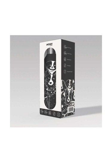 M-pets Petjoy Purrfect Petfamily Siyah Beyaz Termos 500 Ml