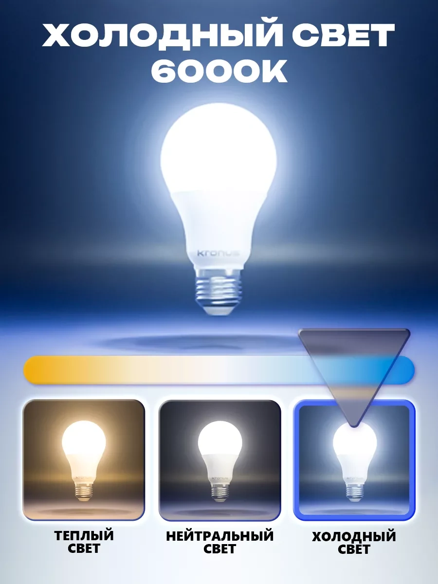 Kronus Led Ampuller Dalış 20w E27, 6000k, 10'lu Paket 242335758