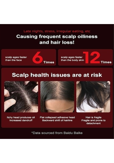 Novahub Yağ Aplikatörlü Saç Derisi Masaj Fırçası - Shiatsu Kırmızı, Kablosuz Masaj Aleti Kırmızı