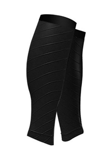 Gri Bacak Çorap Sıkıştırma Spor Koruma Buzağı Bileklik Basınç Çorapları Nefes Alabilir Futbol