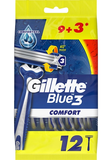 Gillette Blue 3 Comfort Tıraş Bıçağı 9 + 3
