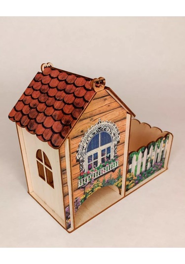 Woodiks Renkli Çay Evi Poşetler İçin Stand 200547339 Turuncu