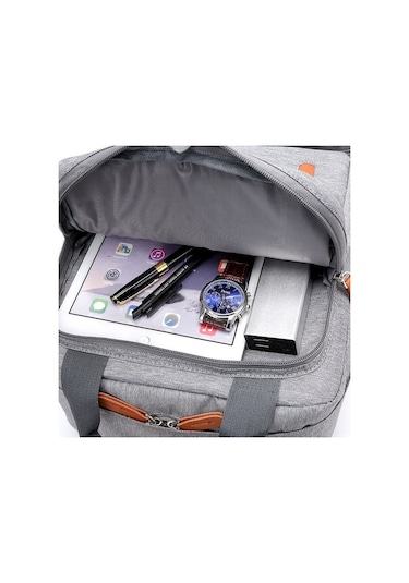Taoleqi T608 Laptop Notebook Sırt Çantası Koyu Gri
