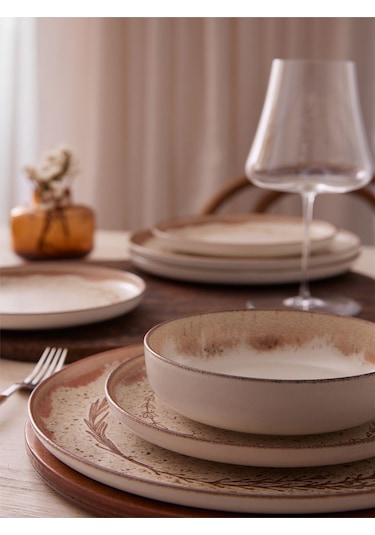 Kütahya Porselen Npmod30yt880914 Moderna 30 Parça Yemek Takımı Tarçın Tarçın