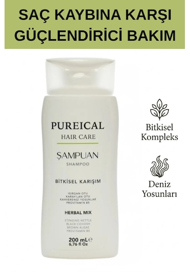 Pureical Bitkisel Şampuan 200 ML