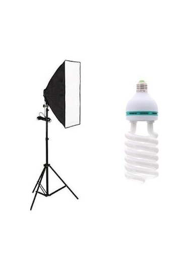 Hlypro 50 x 70 CM Softbox Sürekli Işık Seti + 3 M Işık Ayağı