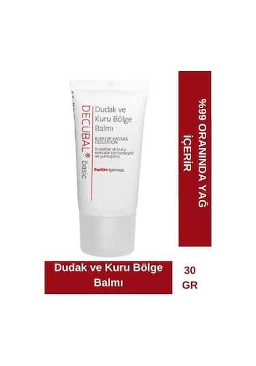 Decubal Kuru Ve Hassas Ciltler Için Dudak Ve Kuru Bölge Balmı 30 ML
