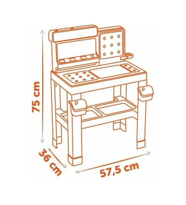 Smoby Black & Decker Bricolo Çalışma Tezgahı 360740