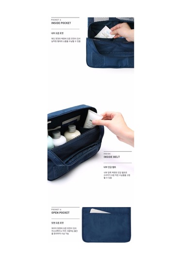 Su Geçirmez Seyahat Askılı Makyaj Ve Bakım Çantası 4