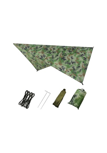 Padalink Kamp Tenteği Çok Fonksiyonlu 230x140cm Kamuflaj Terylene - Su Geçirmez Güneş Engeli, Nem Engeli, Taşınabilir Piknik Matı Çok Renkli