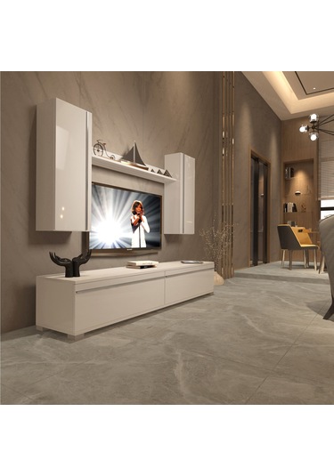 Decoraktiv Eko 5d Mdf Std Tv Ünitesi Tv Sehpası Beyaz