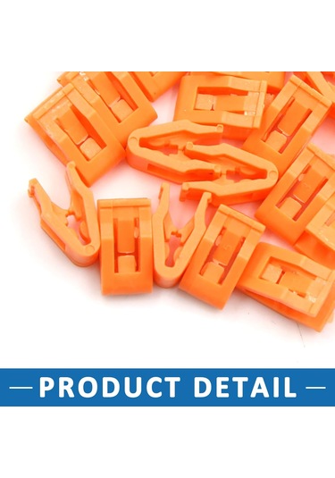 Konsol Montaj Klipsleri Gösterge Paneli Kaplaması Turuncu 25'li Set