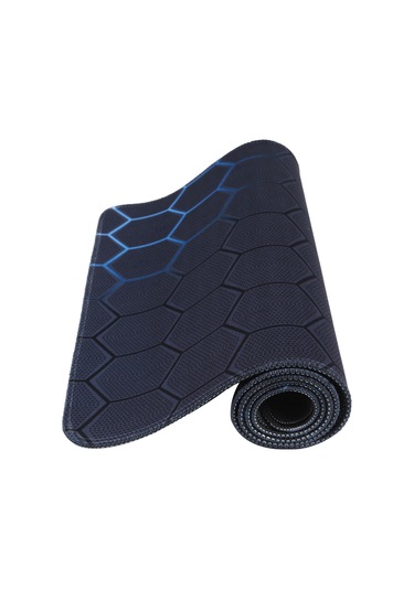 Kaymaz Kauçuk Kumaş Yüzey Oyunu Mouse Mat Klavye Pedi, Boyut: 60 X 30 X 0.2cm Mavi Petek