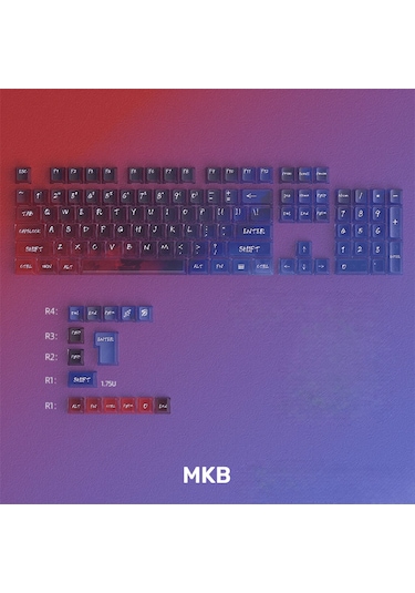 Nebula Bulutu Keycaps Renkli Sisli Mekanik Rgb Klavye Tuş Takımı Mor