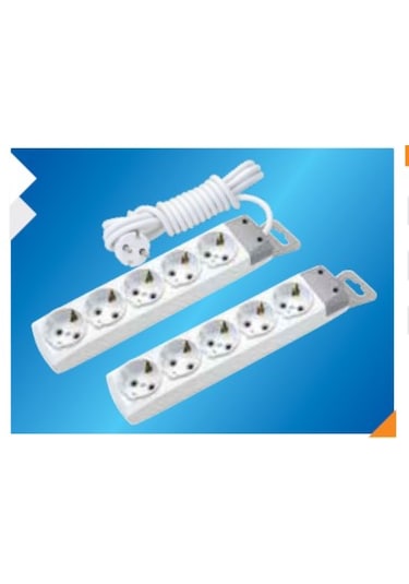 De-pa 5'li Topraklı Grup Priz 2mt Kablolu