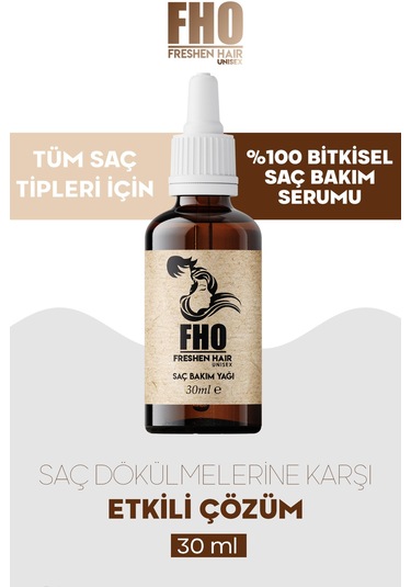 Freshen Hair Dökülme Karşıtı Bitkisel Saç Bakım Serumu 3 x 30 ML