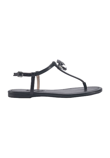 Nine West Artemıs 3fx Siyah Kadın Düz Sandalet 000000000101337403 Siyah