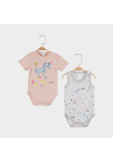 Çimpa Panolino 2'li Bebek Body 20780 Gri