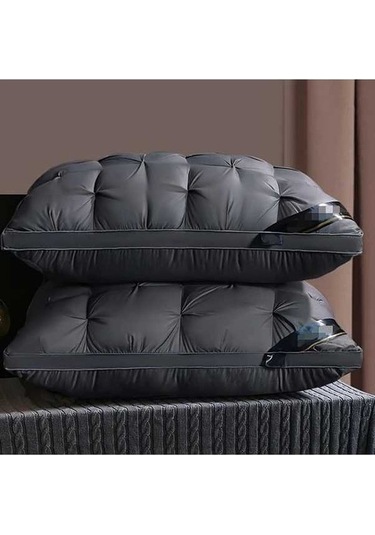 Trendooze Sunshine022 Mavi Lüks Uzatma King Yastık Omurga Desteği Yıkılabilir Açık Mavi