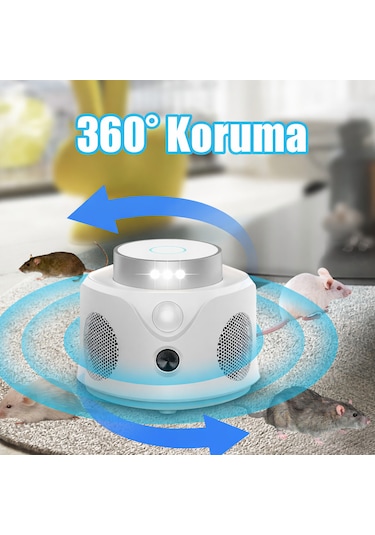 Pro Pır Sensor 360 Pest Repeller Ultrasonik-elektronik Fare Haşere Akrep Yarasa Kovucu