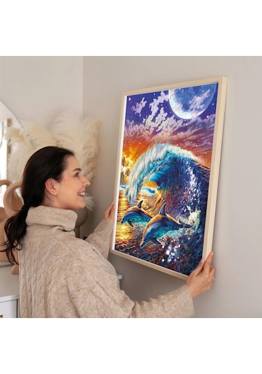 Ks Games 1000 Parça Dalgalarla Surf Karanlıkta Parlayan Puzzşe - 20765 - Adrian Chesterman