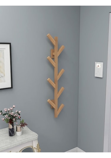 Eryatex Dekoratif Doğal Ahşap Elbise Askısı Duvar Askısı Askılık Askı Duv (527255370)