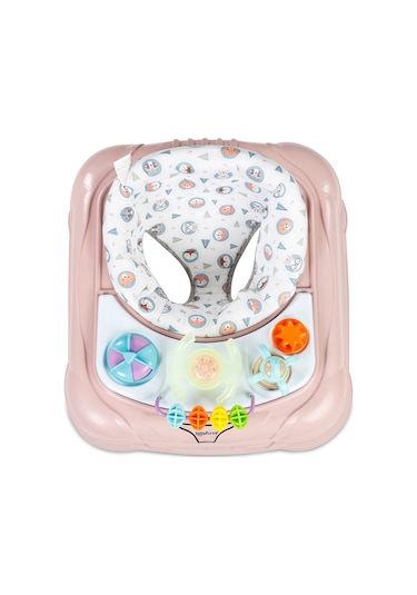 Baby Force Lüks Müzikli Yürüteç Pudra