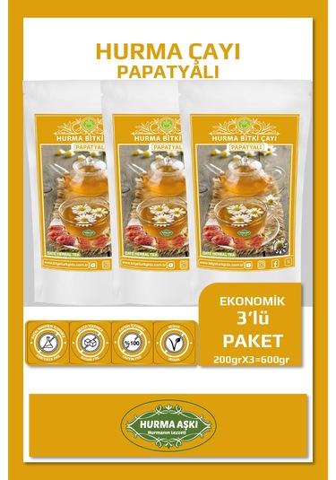 Hurma Aşkı Hurma Çayı Papatyalı 3 x 200 G
