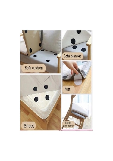 10 Adet Halı Kilim Minder Nevresim Örtü Kaydırmaz Cırt Bant Seti