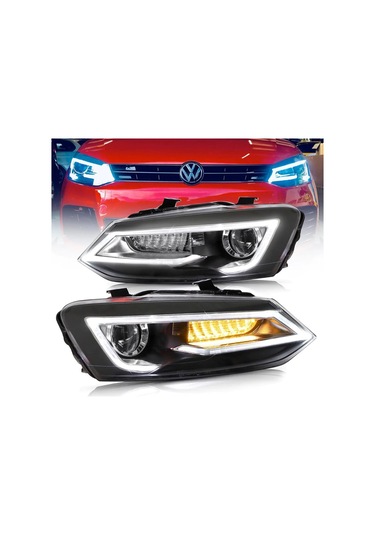 VOLKSWAGEN POLO 6R UYUMLU AUDİ DİZAYN FAR TAKIMI 2009-2014