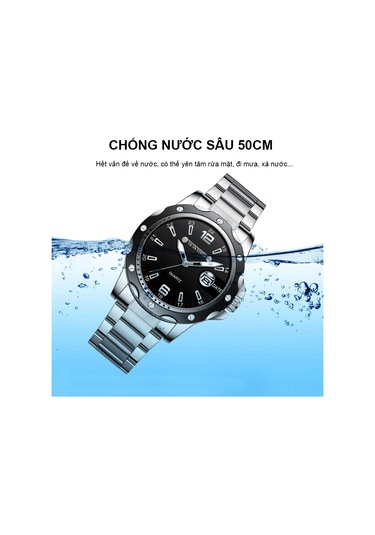 Skycity Kuvars Kol Saati - İthal Hareket, Derin Su Geçirmezliği, Delikli Kadran, Parlak Cam, Paslanmaz Çelik Kordon Ve Parlak Işımlı Fonksiyon Altın