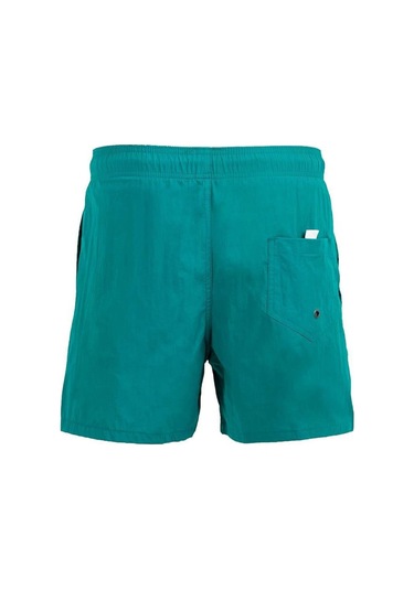 Yeşil Su İtici Özellikli Naylon Kumaş Düz Renk Basic Erkek Plaj Deniz Şort Mayo - 540-yeşil 001