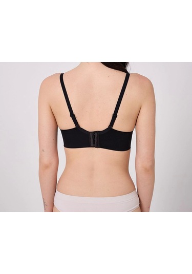 Freshness Msf02 Geniş Sırt Kuşaklı Lazer Kesim Sütyen Siyah