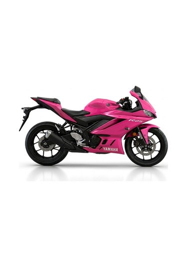 Yamaha R25 Pembe Parcalı Kaplama Folyo