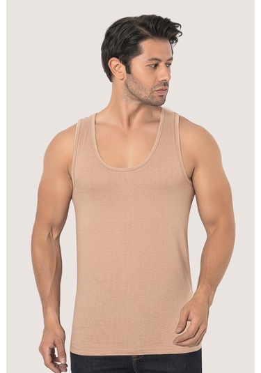 Erkek Ten Rengi Penye Atlet %100 Pamuk 3'lü Paket Ten