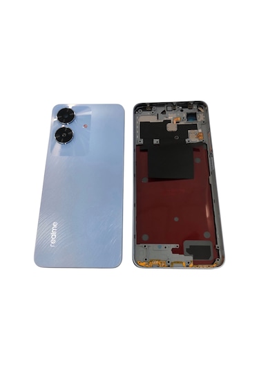 Realme Note 60 Rmx3933 Kasa Arka Kapak Pil Kapağı Mavi