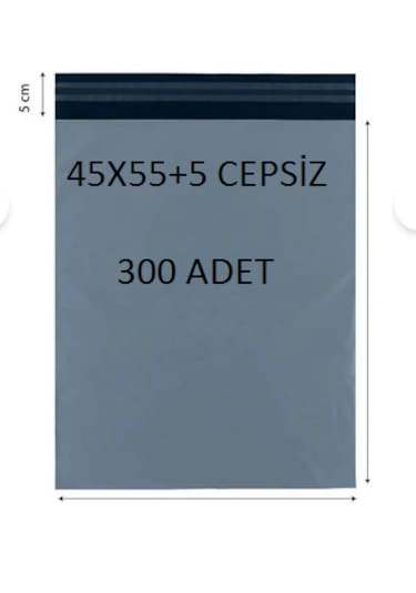 45x55+5 300 Adet Cepsiz Kargo Poşeti Cac Plastik