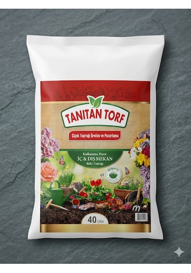 40 Lt Torf Toprak, Fide, Çiçek, Bitki Yetiştirme Torfu 40 L
