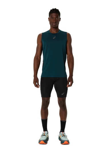 Asics Fujıtraıl Elıte Sprınter Erkek Siyah Beyaz Tayt 2011d267-001 Siyah Beyaz