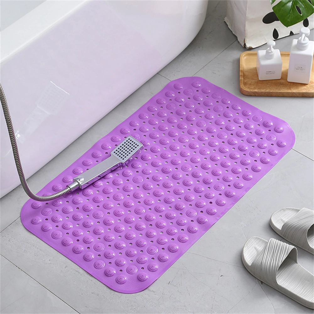 Shineyee Pvc Banyo Kaymazlık Matı - Otel Havuz Banyo Koltukları İçin Süction Cuplu, Toplumlu Ayak Taşı Masajlı, Çevre Dostu, Mor, 35x70cm Diğer