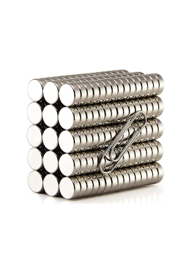 30 Adet Çap 8Mm X Kalınlık 3Mm Güçlü Yuvarlak Neodyum Mıknatıs N11.17193