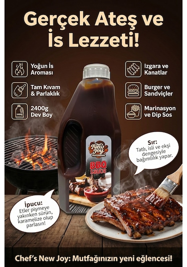 Chefs New Joy Barbekü Sosu Bbq Sauce 2400 G