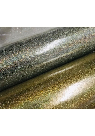 Neşe Home Collection Simli Şeffaf Muşamba Masa Örtüsü Gümüş - Gold Simli Renk Seçenek