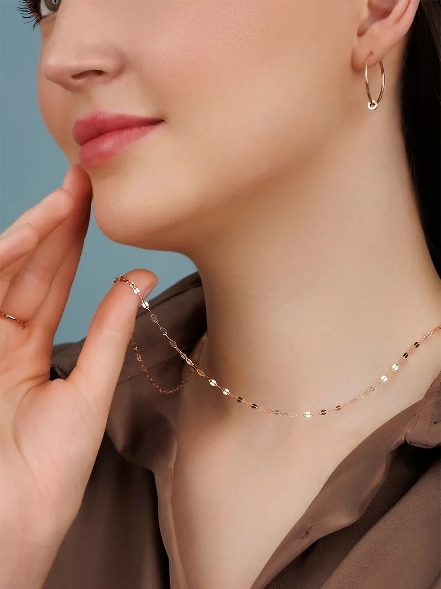 Veronika Jewelry Factory 925 Ayar Gümüş Boyun Zinciri 434683997 Altın