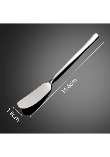 Kangvka 304 Paslanmaz Çelik 2'li Tereyağı / Peynir Sürme Bıçağı - Gümüş Ve Altın Renk Seçenekli, Ev Ve Restoran Kullanıma Uygun Altın - Gümüş