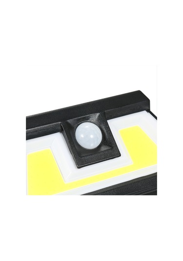 Suofeng Güneş Enerjili Cob Led Hareket Sensörlü Aydınlatma - Ip65 Su Geçirmez Dış Mekan Duvar Lambası Gümüş