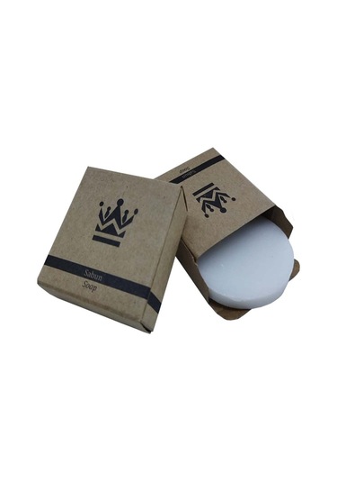 500 Adet Otel Sabunu Buklet Kraft Kutulu 15 Gr Beyaz Yuvarlak