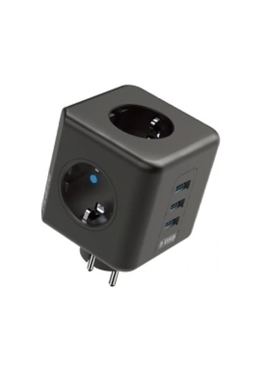 Termal Akım Korumalı Isıya Dayanıklı 3 Lü Duvar Tipi Priz 3x Usb 1x Type-c 1.5