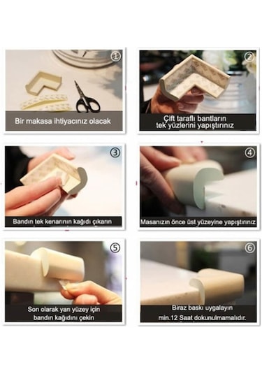 Evokids Kauçuk Köşe Koruyucu Siyah 4'lü Çok Renkli